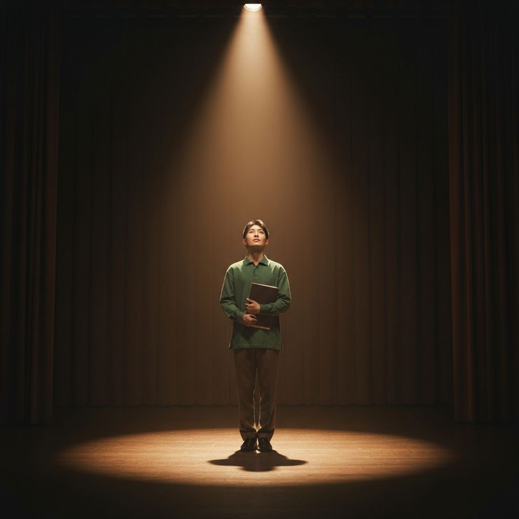 예술 대학 입시 면접을 준비하는 학생